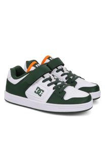 Sneaker DC Shoes "Manteca 4 V Sn", Jungen, Gr. 2,5(33,5), wei&szlig;, schwarzgr&uuml;n, orange, Obermaterial:100% Synthetik;, Schuhe Sneaker