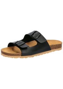 Pantolette Lico "Pantolette Bioline Man", Herren, Gr. 40, schwarz, Synthetik, Schuhe Pantolette