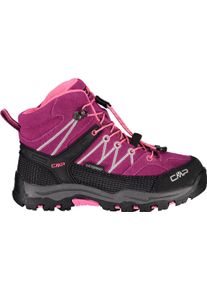 Wanderschuh CMP "RIGEL MID WP", Jungen, Gr. 35, lila (beere), Veloursleder, Schuhe Wanderschuh, wasserdicht
