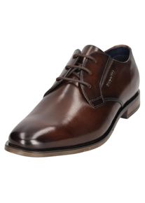 Schn&uuml;rschuh Bugatti, Herren, Gr. 41, braun, Leder, used, Basic, Schuhe Schn&uuml;rschuh