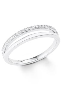 Silberring s.Oliver "2022725, 2022726, 2022727, 2022728" Gr. 58, silber (silberfarben), Fingerringe, Damen, 58, Silber 925 (Sterlingsilber), 5mm, Silberring, mit Zirkonia (synth.)