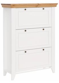 Schuhschrank OTTO HOME "Skandinavia", wei&szlig; (wei&szlig;, honig), B:100cm H:133cm T:38cm, Schr&auml;nke, Schuhschrank, in 2 Gr&ouml;&szlig;en