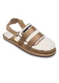 Sandale Quiksilver "After Session Mule", Herren, Gr. 14(47), ermine, Obermaterial: Textil, Leder, Rei&szlig;verschluss &ndash; Futter: Textil &ndash; Laufsohle: Gummi., Schuhe Sandale