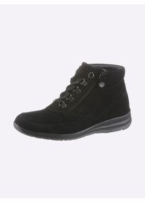 Stiefelette Casual Looks, Damen, Gr. 40, schwarz, Veloursleder, Schuhe Stiefelette