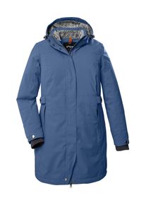 Parka STOY "STW 11 WMN PRK", Damen, Gr. 44, blau, Obermaterial: 100% Polyester.Futter: 100% Polyester.F&uuml;llung: 100% Polyester, Jacken Parka, Wasserdichter, atmungsaktiver Damenparka mit abnehmbarer Kapuze