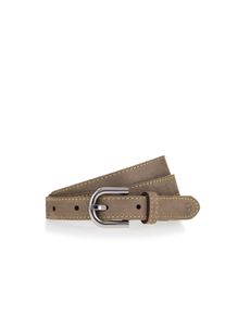 Lederg&uuml;rtel Tamaris, Damen, Gr. 75, grau (taupe), Leder, unifarben, G&uuml;rtel Lederg&uuml;rtel, mit Kontrastnaht