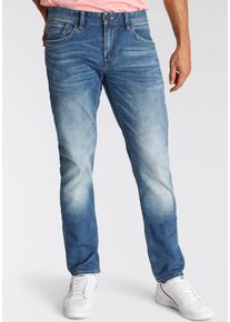 PME-Legend Slim-fit-Jeans PME LEGEND "Tailwheel PTR140", Herren, Gr. 34, L&auml;nge 32, blau (soft mid blau), Denim/Jeans, Obermaterial: 79% Baumwolle, 20% Polyester, 1% Elasthan, slim fit lang, Jeans Slim-fit-Jeans