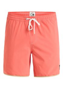 Boardshorts Quiksilver "Original Scallop 17", Herren, Gr. XL, rot (spiced coral), 92% Polyester, 8% Elasthan, Hosen Boardshorts