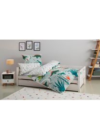 Kinderbettw&auml;sche OTTO HOME "CUDDLEE", gr&uuml;n (dinosaurier), B/L: 135cm x 200cm, 1 Stk., 1 Stk., Biber, B/L: 80cm x 80cm, 2, Biber, Obermaterial: 100% Baumwolle, Bettw&auml;sche, Kinderbettw&auml;sche, in vielen Designs: Dino,Einhorn,Weltraum,Baustelle,Herz,Trecker,Safari