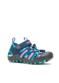 Outdoorsandale Kamik "CRAB", Jungen, Gr. 24, bunt (petrol, rosa), Synthetik, Textil, Schuhe Outdoorsandale