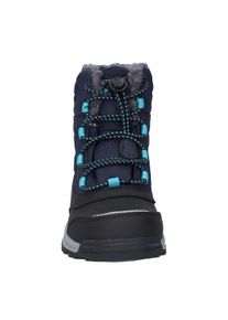 Wanderschuh Hi-Tec "Hi-Tec Stiefel Leo WP JR", Kinder, Gr. 31, Normalschaft, blau (blaunights, schwarz, pfauenblau), PU: 65% + Textil: 35% Fleece: 100% 50% Mesh + 50% EVA 50% Gummi + 50% EVA, Schuhe Wanderschuh