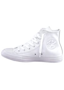 Sneaker Converse "Chuck Taylor All Star Hi Monocrome Leather", Herren, Gr. 37,5, wei&szlig;, Leder, Schuhe Sneaker, Topseller