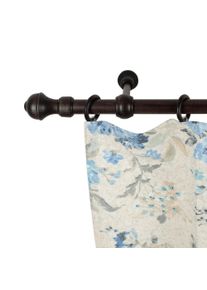 Gardinenstange SN DECO GROUP "Ares", wengefarben, L:220cm, Holzwerkstoff, Gardinenstangen, Gardinenstange, 28 mm, Holz, verschiedene L&auml;ngen und Farben, Komplettset
