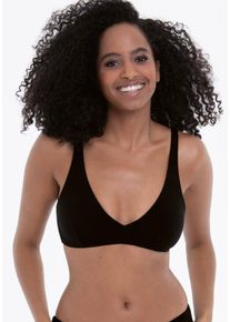 Triangel-Bikini-Top Rosa Faia "Pure", Damen, Gr. 42, Cup A/B, schwarz (schwarz a, b), Obermaterial: 75% Polyamid, 25% Elasthan, unifarben, Bikini-Oberteile Triangel-Bikini-Top, verstellbare Tr&auml;ger, ohne B&uuml;gel, Brustfutter, basic, Mix & Match