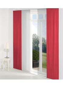 Schiebegardine WIRTH "LANGWASSER" Gr. 2, rot, B:60cm H:175cm, Jacquard, Polyacryl, Polyester, Gardinen, Schiebegardine, inkl. Beschwerungsstange