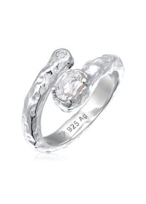 Silberring HAZE & GLORY "Ring Topas Wei&szlig; 925 Sterling Silber" Gr. 52, silber, Fingerringe, Damen, 52, Silber 925 (Sterlingsilber), Silberring
