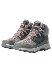 Wanderschuh Jack Wolfskin "CYROX TEXAPORE MID W", Damen, Gr. UK 5,5 - EU 39, Normalschaft, braun (pebble), Obermaterial: Synthetik. Obermaterial 2: Textilmaterial. Futter: Polyester, Schuhe Wanderschuh