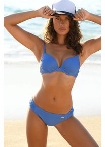 Push-Up-Bikini-Top Sunseeker "Fancy", Damen, Gr. 32, Cup AA, blau, Obermaterial: 92% Polyamid, 8% Elasthan. Wattierung: 100% Polyester, Strukturmuster, Bikini-Oberteile Push-Up-Bikini-Top, aus eleganter Strukturware