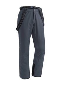 Skihose MAIER SPORTS "Anton slim 2.0", Herren, Gr. 66, Normalgr&ouml;&szlig;en, grau, 100% Polyester, Hosen Skihose, Herren Schneehose mit Hosentr&auml;gern, wind/wasserdicht, Slim Fit