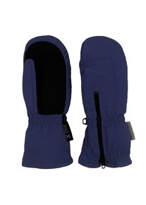 F&auml;ustlinge MaxiMo, Jungen, Gr. 5, blau (navy), Stoff, Kunstfaser, Handschuhe F&auml;ustlinge, mit Rei&szlig;verschlu&szlig;, atmungsaktiv, beschichtet, langer Schaft
