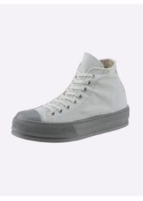 Sneaker Heine, Damen, Gr. 36, grau, Textil, Schuhe Sneaker