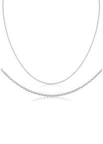 Collierkettchen Firetti "Schmuck Geschenk Silber 925 Halsschmuck Halskette Kugelkette" Gr. 40, silber (silberfarben), Halsketten, Damen, 40, Silber 925 (Sterlingsilber), B: 1,5mm, Collierkettchen, Made in Germany, B:1,5mm