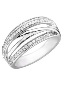Fingerring Lady Gr. 16, silber (silber 925), Fingerringe, Damen, 16, Silber 925 (Sterlingsilber), Fingerring