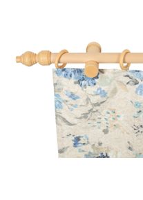 Gardinenstange SN DECO GROUP "Filigrano", naturfarben, L:440cm, Holzwerkstoff, Gardinenstangen, Gardinenstange, 28 mm, Holz, verschiedene L&auml;ngen und Farben, Komplettset