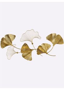Garderobenhalter HEINE HOME, gold (goldfarben), B:120cm H:60cm T:3,5cm, Metall, Garderobenhalter, Garderobenhalter