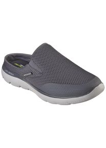 Clog Skechers "SUMMITS", Herren, Gr. 47,5, grau, Textil, Schuhe Clog, Sommerschuh, Schlappen, Urlaub, im sportiven Look, Topseller