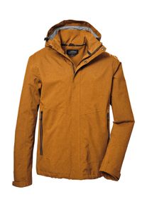 Outdoorjacke Killtec "KOS 53 MN JCKT", Herren, Gr. XL, gelb (curry), Obermaterial: 100% Polyester.Futter: 100% Polyester, Jacken Outdoorjacke, Funktionsjacke: Wind- und wasserdicht, atmungsaktiv, Kapuze abnehmbar