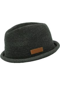 Trilby Chillouts "Tocoa Hat", Herren, Gr. L (XL), grau (dunkelgrau), Feinstrick, Kunstfaser, unifarben, H&uuml;te Trilby, schnelltrocknend, langlebig, Formbest&auml;ndig