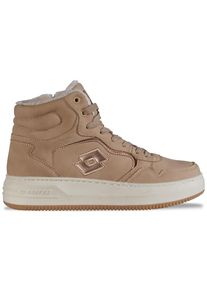 Sneaker Lotto, Damen, Gr. 37, wei&szlig; (beige, sanftes wei&szlig;), Synthetik, Textil, metallic, Schuhe Sneaker, - mit kuschelig weichem Wohlf&uuml;hlfutter