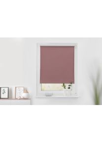 Verdunklungsrollo LICHTBLICK ORIGINAL "Klemmfix, ohne Bohren, Verdunkelung" Gr. 9, rosa (altrosa, wei&szlig;, wei&szlig;), B:85cm H:150cm, Aluminium, Kunststoff, Rollos, Verdunklungsrollo, Thermofunktion & verdunkelnd, Klemm- und schraubbar