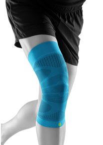 Kniebandage Bauerfeind "Sports Compression Knee Support", Gr. XL, blau, Obermaterial: 75% Polyester, 25% Elasthan, Bandagen Kniebandage, mit Kompression
