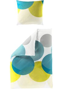Bettw&auml;sche Bierbaum "6155", blau (petrol), B/L: 135cm x 200cm, 1 Stk., 1 Stk., Mako-Satin, B/L: 80cm x 80cm, 2 Stk., Mako-Satin, Obermaterial: 100% Baumwolle, Bettw&auml;sche, Bettw&auml;sche, Mako-Satin, 100 % Baumwolle, pflegeleicht
