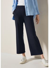 Culotte Cecil "Style Neele", Damen, Gr. S (38), L&auml;nge 26, blau (universal blau), Jersey, Obermaterial: 95% Viskose, 5% Elasthan, unifarben, loose fit kn&ouml;chellang, Hosen Culotte, Sommerhose, weicher Viskosemix mit Stretchanteil, Topseller