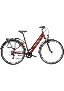 Cityrad KROSS "Sentio 1.0" Gr. 46, rot (rot, schwarz), Fahrr&auml;der, 46cm, 28 Zoll (71,12cm) hinten: 28 Zoll (71,12cm), Cityrad