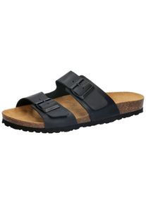 Pantolette Lico "Pantolette Bioline Jenrik", Herren, Gr. 45, schwarz, Leder, Schuhe Pantolette