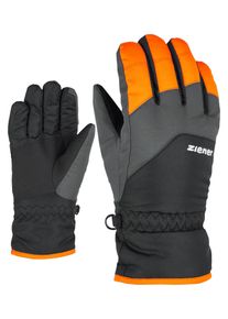 Skihandschuhe Ziener "LANDO-Z glove junior", Damen, Gr. 7, orange (new orange), Obermaterial: 100% Polyester. Innenseite: 100% Polyester. Futter: 100% Polyester. Wattierung: 100% Polyester, Handschuhe Skihandschuhe