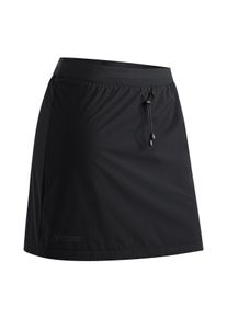 Midirock Maier Sports "RainSkirt Winter", Damen, Gr. 42, schwarz, 100% Polyester, R&ouml;cke Midirock, gef&uuml;tterter Damen Rock, wasserabweisender &Uuml;berrock, elastischer Bund