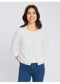 Kurzweste Classic Basics, Damen, Gr. 46, ecru, 100% Baumwolle, unifarben, Westen Kurzweste