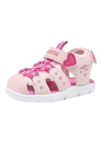 Sandale Kangaroos "K-Mini", M&auml;dchen, Gr. 27, rosa (frost pink, daisy pink), Synthetik, Textil, Schuhe Sandale
