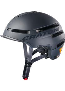 Fahrradhelm Cratoni "Smartride 1.2" Gr. 58, schwarz (wei&szlig;, neutral), Helme, 58/61, Fahrradhelm