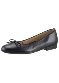 Ballerina Ara "SARDINIA", Damen, Gr. 3 (35,5), blau (dunkelblau), Glattleder, Schuhe Ballerina, Loafer, Festtagsschuh, Business Schuh mit Schleife