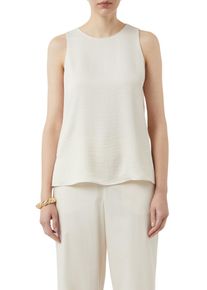 Shirtbluse comma, Damen, Gr. 40, beige (dune sand), Obermaterial: 100% Polyester, unifarben, regular fit Po-bedeckend, Rundhals, Blusen Shirtbluse, ohne &Auml;rmel