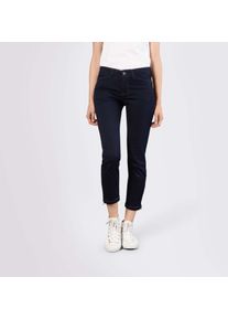 7/8-Jeans MAC "Dream Chic", Damen, Gr. 42, L&auml;nge 29, blau (schwarz rinsewash), Denim/Jeans, Obermaterial: 65% Baumwolle, 31% Polyester, 4% Elasthan, sehr figurbetont 7/8-L&auml;nge, Jeans 7/8-Jeans, verk&uuml;rzte Form mit Rei&szlig;verschluss