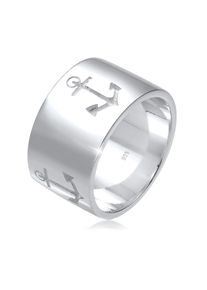 Silberring Elli "Ring Anker Bandring 925 Silber" Gr. 54, silber, Fingerringe, Damen, 54, Silber 925 (Sterlingsilber), Silberring