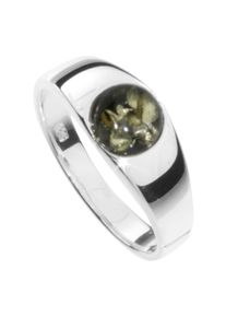 Fingerring OSTSEE-SCHMUCK "- Sina - Silber 925/000 - Bernstein" Gr. 54, silber (silber 925, silberfarben, wei&szlig;), Fingerringe, Damen, 54, Fingerring