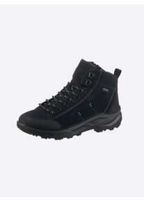 Stiefelette Jomos, Damen, Gr. 39, blau (dunkelblau), Veloursleder, Schuhe Stiefelette